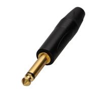 Neutrik NP2X B Replacement Jack 6.35mm 1/4 Mono Metal Jack Plug Black Body