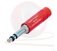 Neutrik NP3TB-B 1/4" 'B-Gauge' Plug Red. Balanced TRS Jack Pro.