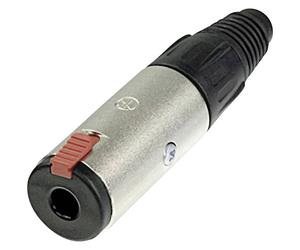 Neutrik NP3TB-B Plug 6.35mm Stereo 3-Pin B-Gauge Black 1 piece Pro...