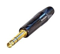 Neutrik NP3X-B 6.35 mm Stereo Jack Plug, Black