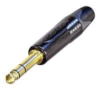 Neutrik NP3X-B 6.35 mm Stereo Jack Plug, Black
