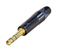 Neutrik NP3X-B 6.35 mm Stereo Jack Plug, Black