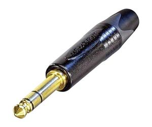 Neutrik NP3X-B 6.35 mm Stereo Jack Plug, Black
