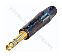 Neutrik NP3X-B 6.35 mm Stereo Jack Plug With Gold Plated Contacts