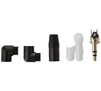 Neutrik NTP3RC-B Right Angled Metal Stereo Jack Plug,Black,3.5 mm