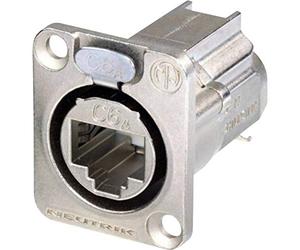Neutrik RJ45 Data Connector etherCON D Series NE8FDX-Y6 Female Straight Pole 8P8C Nickel