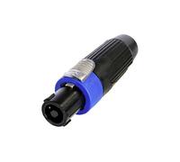 Neutrik Speakon Plug 4-Pin Black/Blue Metal Housing