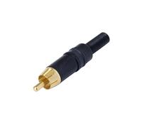 Neutrik Straight RCA Male Connector Compatible with 3.5mm to 6.1mm O.D. Cable