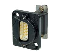Neutrik SUB-D SUB-D 9-Pin Male Adaptor - SUB-D Female 9-Pin NADB9MF-B 1 Piece