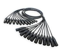 Neutrik Touring 'Viper Snake' Male to Female XLR Loom. Tour Grade Balanced Stereo Plugs, 12-Way (30m)