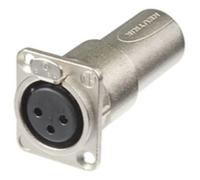 Neutrik XLR Adapter Socket to Plug Male-Female Panel Mount