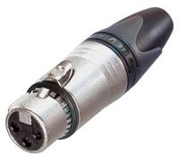 Neutrik - Xlr Plug, 4 Pole, Black