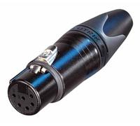 NEUTRIK - XLR Socket, 6 Pole, Black