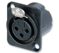 NEUTRIK - XLR Socket, Chassis, Crimp, 3 Pole