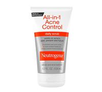 Neutrogena All-In-1 Acne Control Daily Face Scrub to Exfoliate and Treat Acne Salicylic Acid Acne Treatment 4.2 fl. oz
