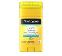 Neutrogena Beach Defense Sunscreen Stick with Broad Spectrum SPF 50+, Lightweight Water-Resistant Sunscreen with Oil-Free & PABA-Free Formula, 1.5 oz
