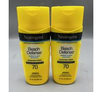 Neutrogena Beach Defense Water and Sunscreen Lotion SPF 70 - 6.7oz - 2 PACKS