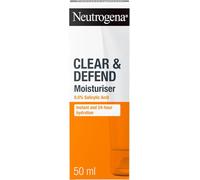 Neutrogena Clear and Defend Moisturiser 50 ml, Oil-Free Daily Face Cream for...