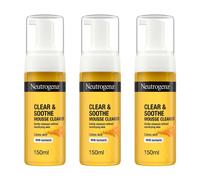 Neutrogena Clear and Soothe Mousse Cleanser 150 ML - Pack of 3