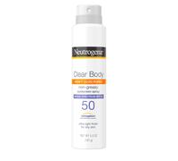 Neutrogena Clear Body SPF 50 Sunscreen Spray Non-Greasy Broad Spectrum Full Body Sunscreen Ideal for Oily Skin Moisturizes & Cools Non-Comedog