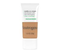 Neutrogena Clear Coverage Flawless Matte CC Cream Full-Coverage Color Correcting Cream Face Makeup with Niacinamide (b3) Hypoallergenic Oil Fr