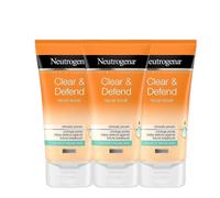 Neutrogena Clear & Defend Facial Scrub For Spot-Prone Skin - 150ml (Pack of 3)