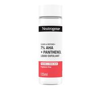 Neutrogena Clear & Defend + Liquid Exfoliant (1 x 125ml), with 7% AHA, 0.5% Panthenol, Glycolic and Citric Acid, Fragrance-Free Face Care, Exfoliates and Renews Skin, Suitable for Spot-Prone Skin