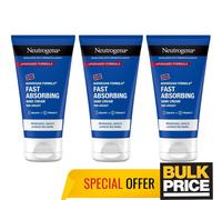 Neutrogena Fast Absorbing Hand Cream Light Non-Greasy Instant Melts 75ml 3-Pack