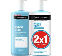 Neutrogena Hydro Boost Gel Lotion Ultralight (2 x 750 ml), Refreshing Moisturising Cream for the Body with Glycerine and Hyaluronic Acid for All Skin Types