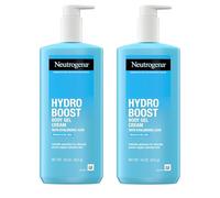 Neutrogena Hydro Boost Body Moisturising Gel Cream with Hyaluronic Acid, Fast Absorbing, Lightweight Hydrating Body Lotion for Normal to Dry Skin, Paraben-Free, Twin Pack, 2 x 16 oz