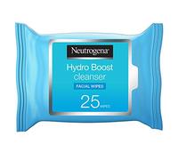 Neutrogena Hydro Boost Cleansing Facial Wipes, Blue, 25 Count, (Pack of 1)