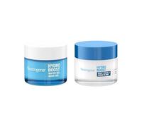 Neutrogena Hydro Boost Day and Night Hydration Regime Duo for Dry Skin, Including Hydro Boost Water Gel Face Moisturiser 50ml and Hydro Boost Night Cream 50ml, With Hyaluronic Acid, (Pack of 2)