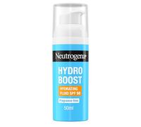Neutrogena Hydro Boost Hydrating Face Fluid SPF 50, with Hyaluronic Acid, Pro-Vitamin B5 and Niacinamide, Broad Spectrum for Dry Skin, 50ml