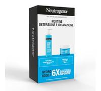 Neutrogena Hydro Boost Routine Cleansing & Hydrating Skincare Kit Water- Gel, Complete Facial Care Set with Moisturizing Face Cream 50ml and Face Wash 200ml - Kit