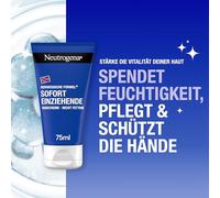 Neutrogena Immediately Absorbing Hand Cream (6 x 75 ml), Light and Non-Greasy Moisturising Cream with Glycerine Plus Vitamin E for Dry, Cracked Hands, Economy Set