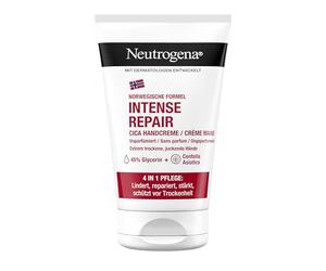 Neutrogena Intense Repair Cica Hand Cream, Unscented Hand Cream for Very Dry Hands with 45% Glycerine & Centella Asiatica, Nourishing Moisturising Cream for Extremely Dry, Itchy Hands (50 ml)