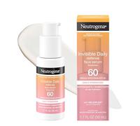 Neutrogena Invisible Daily Defense Face Serum with Broad Spectrum SPF 60+ to Help Even Skin Tone, Oil-Free, Non-Greasy, Antioxidant Complex for Environmental Aggressors, 1.7 fl. oz