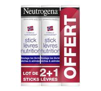 Neutrogena Lip Stick Nutrition 3 x 4.8g + in which 1 Free