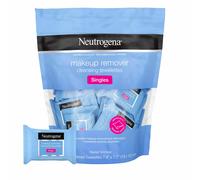 Neutrogena Makeup Remover Cleansing Towelette Singles, Daily Face Wipes To Remove Dirt, Oil, Makeup & Waterproof Mascara, Individually Wrapped, 20 Count