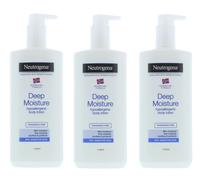 Neutrogena Norwegain Formula Deep Moisture Body Lotion 400ml - Pack of X3