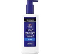 Neutrogena Norwegian Formula Deep Moisture Fast-Absorbing Body Lotion (1x 250ml), Non-Greasy Body Moisturiser for Dry Skin with 10% Glycerine and Pro-Ceramide Technology, Provides 72-Hour Moisturisation