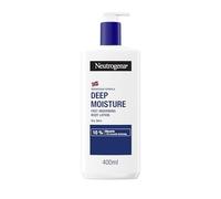 Neutrogena Norwegian Formula Deep Moisture Fast-Absorbing Body Lotion (1x 400ml), Non-Greasy Body Moisturiser for Dry Skin with 10% Glycerine and Pro-Ceramide Technology, Provides 72-Hour Moisturisation