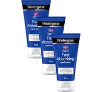 Neutrogena Norwegian Formula Fast-Absorbing Hand Cream (3x 75ml), Lightweight and Non-Greasy Formula for Dry Hands, Provides Nourishment and Protection, Suitable for Sensitive Skin