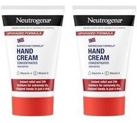 Neutrogena Norwegian Formula Hand Cream Concentrated Unscented (2 x 75ml), For Immediate and Lasting Relief With Glycerin and Vitamin E, (300 Applications)