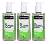 Neutrogena Oil Balancing Facial Wash Lime & Aloe Vera 200 ml Pack of 3