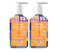 Neutrogena Oil-Free Acne Fighting Facial Cleanser 2% Salicylic Acid Acne Treatment Daily Oil Free Acne Face Wash Special Care with Pride Packa