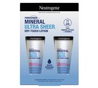 Neutrogena Purescreen+ Mineral Ultra Sheer Dry-Touch SPF 30 Sunscreen, 3 fl oz (88 ml), 2 Pack