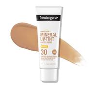 Neutrogena Purescreen+ Tinted Sunscreen for Face with SPF 30, Broad Spectrum Mineral Sunscreen with Zinc Oxide and Vitamin E, Water Resistant, Fragrance Free, Medium, 1.1 fl oz
