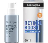 Neutrogena Retinol Boost Day Face Cream with SPF 15 (1x 50ml), Multi-Benefit Retinol Moisturiser to Reduce Fine Lines and Smooth Texture, Lightweight SPF Day Cream