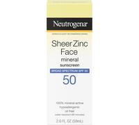 Neutrogena Sheer Zinc Face Dry-Touch Sunscreen Broad Spectrum SPF 50, 2 Fl. Oz.